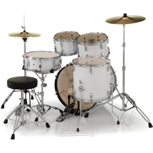  Pearl Roadshow RS505C/C 5-piece Complete Drum Set with Cymbals - Pure White