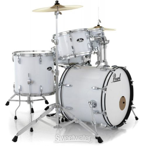  Pearl Roadshow RS505C/C 5-piece Complete Drum Set with Cymbals - Pure White