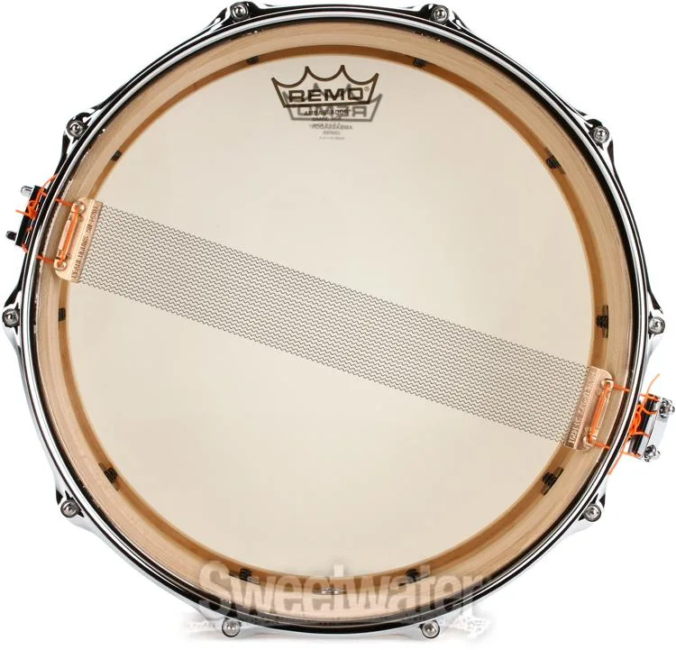  Pearl Music City Custom Solid Maple Snare Drum - 5 x 14-inch - Natural Hand-Rubbed Finish