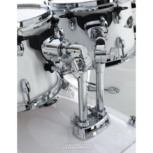  Pearl Export EXX728DB/C 8-piece Double Bass Drum Set with Snare Drum - Pure White