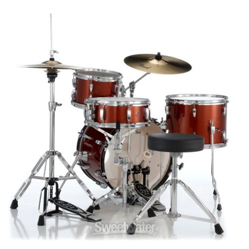  Pearl Roadshow RS584C/C 4-piece Complete Drum Set with Cymbals - Burnt Orange