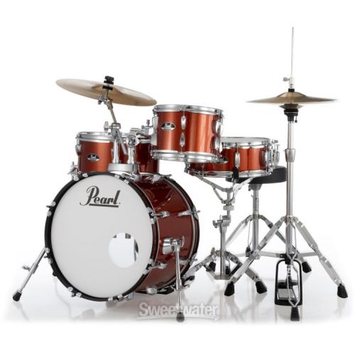  Pearl Roadshow RS584C/C 4-piece Complete Drum Set with Cymbals - Burnt Orange