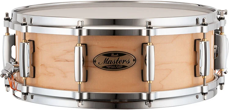  Pearl Masters Maple Pure Snare Drum - 5 x-14 inch - Natural Maple