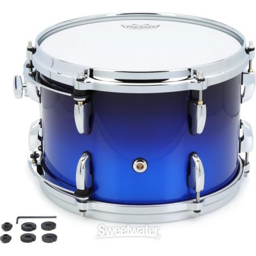  Pearl Masters Maple Pure Tom with GyroLock Mount - 8 x 12 inch - Kobalt Blue Fade Metallic