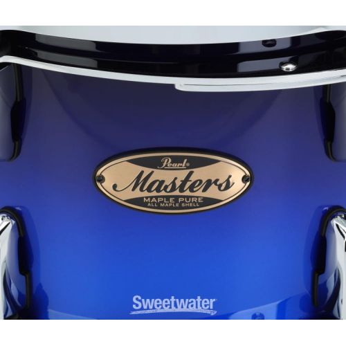  Pearl Masters Maple Pure Tom with GyroLock Mount - 8 x 12 inch - Kobalt Blue Fade Metallic