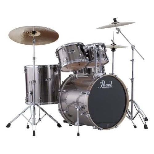  Pearl EXX725S/C 5-Piece Export New Fusion Drum Set with Hardware - Smokey Chrome