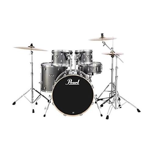  Pearl EXX725S/C708 Export Series 5-Piece Drum Kit, Grindstone Sparkle (Cymbals Sold Separately)