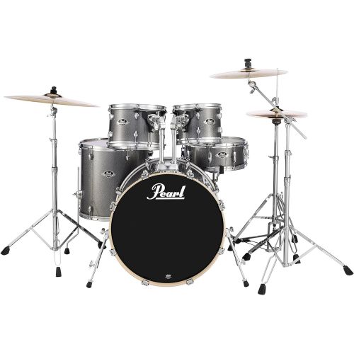  Pearl EXX725S/C708 Export Series 5-Piece Drum Kit, Grindstone Sparkle (Cymbals Sold Separately)
