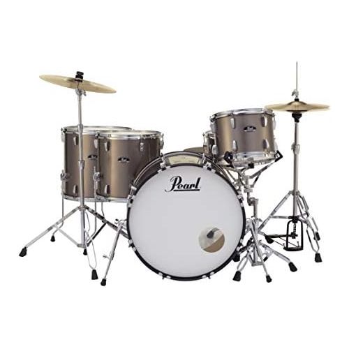  Pearl Roadshow RS525WFC/C707 5-Piece Drum Set, Bronze Metallic