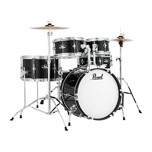  Pearl Roadshow Drum Set, Black, 16/13/10/8/12 (RSJ465CC31)