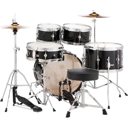  Pearl Roadshow Drum Set, Black, 16/13/10/8/12 (RSJ465CC31)