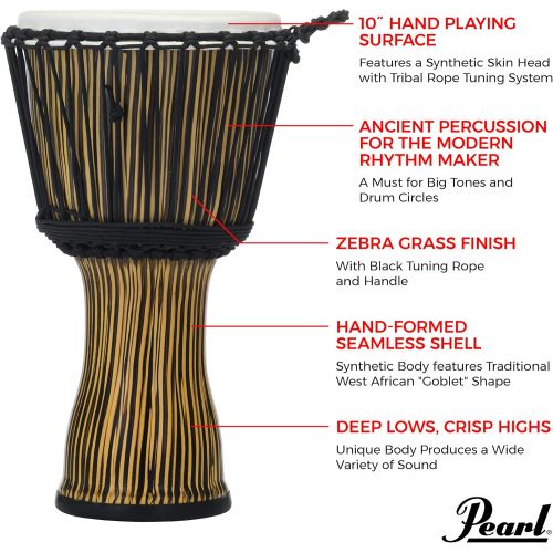  [아마존베스트]Pearl Djembe, Molten Scarlet (PBJVR10699)