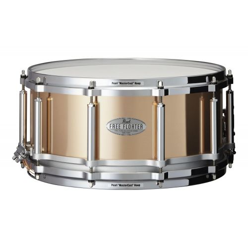  Pearl FTPB1465 14 x 6.5 Inches Free Floater Snare Drum - Phosphor Bronze