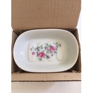 /PearlGlassesVintage Vintage Andre Richard Porcelain Soap Dish, Pink Floral Rose Design, Made in Japan, New in Original Box