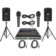 Peavey},description:This live sound kit includes Peaveys XR 1212P powered mixer (SKU#631026), a pair of Peavey PV115 loudspeakers (SKU#601389), 2 Audio-Technica M4000S handheld dyn