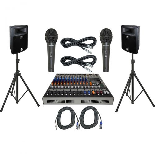  Peavey},description:This solid recording package deal includes:One Peavey XR1212P Powered Mixer (model 03513720)Two Peavey PR 15 Loudspeakers (model 00583910)Two Audio-Technica M40