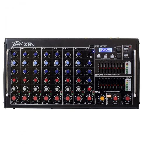  Peavey},description:The XR-S incorporates an 8-channel mixer and 1000 Watts of RMS power (1500 Watts peak) into a feature-rich, conveniently sized package. This highly portable mix