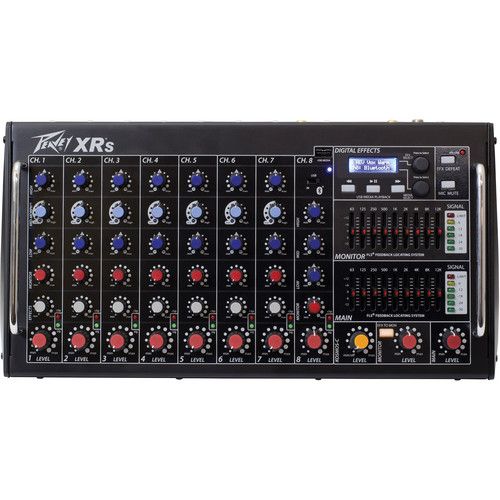  Peavey XR S 8-Channel Powered Mixer with Bluetooth (1000 W)