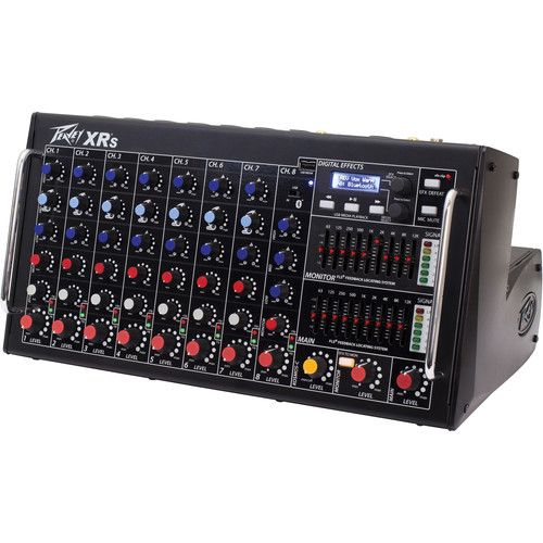  Peavey XR S 8-Channel Powered Mixer with Bluetooth (1000 W)