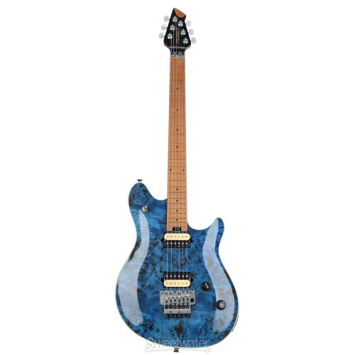  Peavey HP 2 Poplar Burl Electric Guitar - Transparent Blue