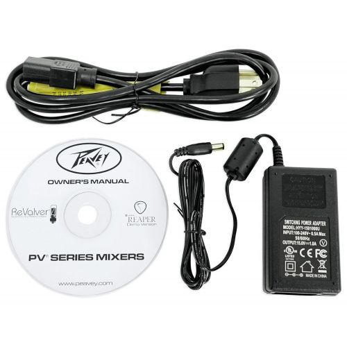  Peavey PV 6BT PV6BT Mixer, 2 Mic In, BluetoothUSBCompressorEffects+Headphones