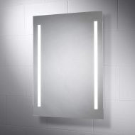 Pebble Grey - LED Bathroom Mirror LED Lighted Wall Mounted Vanity Mirror for Bathroom | Rectangle Frameless LED Bathroom Makeup Mirror (23.6 x 31.5 x 1.7)