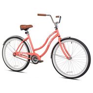 Pedal Chic Womens 26 Coral Crush Cruiser Bicycle, 18.75/One Size
