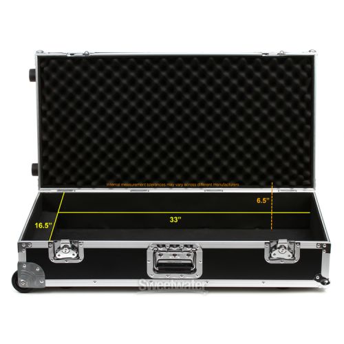  Pedaltrain Black Tour Case w/ Wheels for Classic Pro/PT-PRO/Novo 32