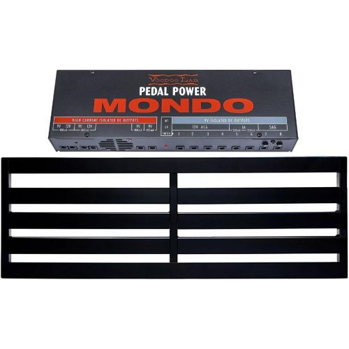  Pedaltrain TERRA Pedalboard 5 Rails 42x14.5 w/Soft Case and Voodoo Lab Pedal Power MONDO Isolated Power Supply