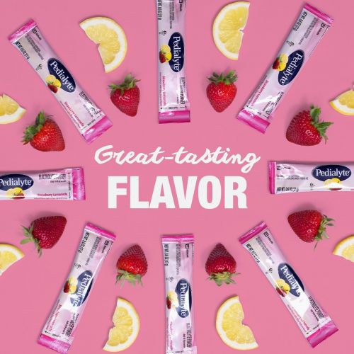  [아마존베스트]Pedialyte Electrolyte Powder, Strawberry Lemonade, Electrolyte Hydration Drink, 0.6...