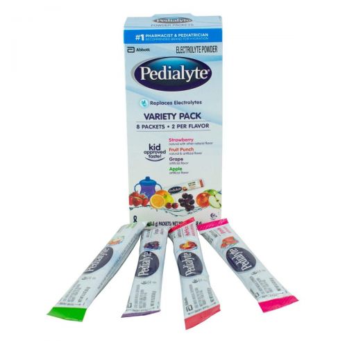  Pedialyte Electrolyte Solutions, 8 Powder Packs, Variety Pack