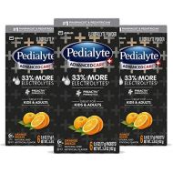 Pedialyte Electrolyte Powder Pedialyte AdvancedCare Plus Electrolyte Powder, with 33% More Electrolytes and PreActiv Prebiotics, Orange Breeze, Electrolyte Drink Powder Packets, 0.6 oz (18 Count)