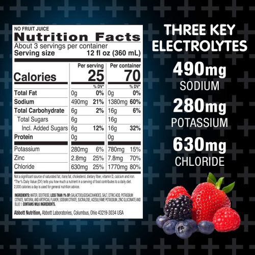  Pedialyte Advancedcare Plus Electrolyte Drink, 1 Liter, 4 Count, with 33% More electrolytes & Has Preactiv Prebiotics, Berry Frost