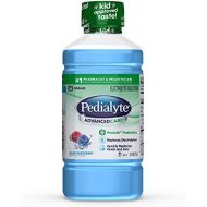 Pedialyte Advanced Care Oral Electrolyte Solution, 1 Liter, 8 Count, Blue Raspberry (63059)