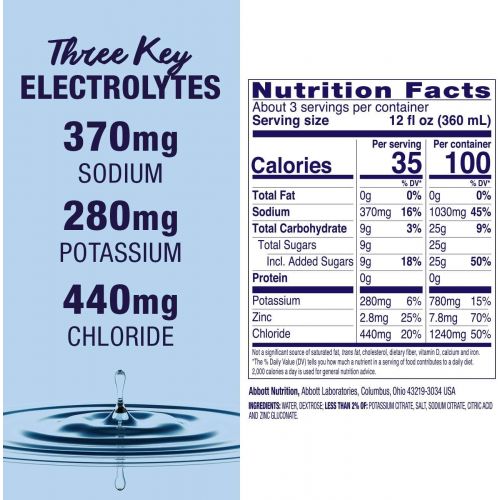  Pedialyte Liters Pedialyte Electrolyte Solution, Hydration Drink, 1 Liter, 8 Count, Unflavored