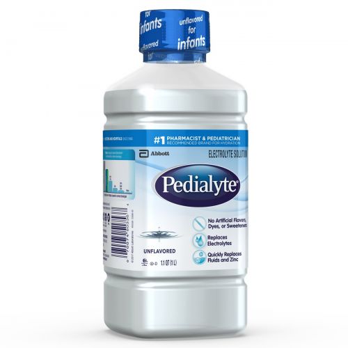  Pedialyte Liters Pedialyte Electrolyte Solution, Hydration Drink, Unflavored, 1 Liter, 8 Count