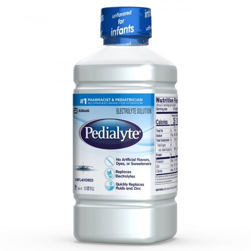  Pedialyte Liters Pedialyte Electrolyte Solution, Hydration Drink, Unflavored, 1 Liter, 8 Count