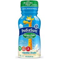 [아마존베스트]Pediasure PediaSure Grow & Gain with Fiber, Kids’ Nutritional Shake, with Protein, DHA, and Vitamins & Minerals, Vanilla, 8 fl oz, 24-Count