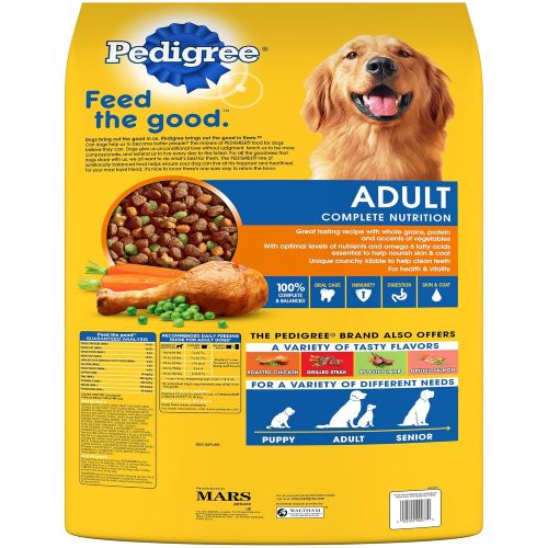  Pedigree Adult Dry Dog Food - Roasted Chicken, Rice & Vegetable Flavor