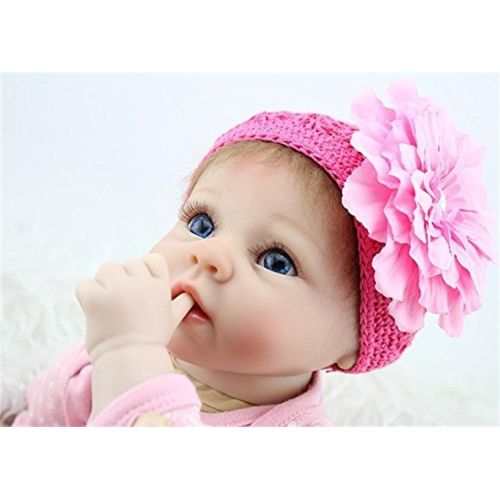  NPKDOLLS Reborn Dolls Lifelike Reborn Baby Dolls Girl Soft Vinyl Silicone Baby Doll Newborn Baby Babies 22 inch Children Gifts