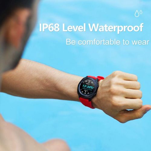  Pedometer pedometer, Smart Watch, Bluetooth Sports Waterproof IP68 Fitness Tracker Sleep Monitor for Men and Women