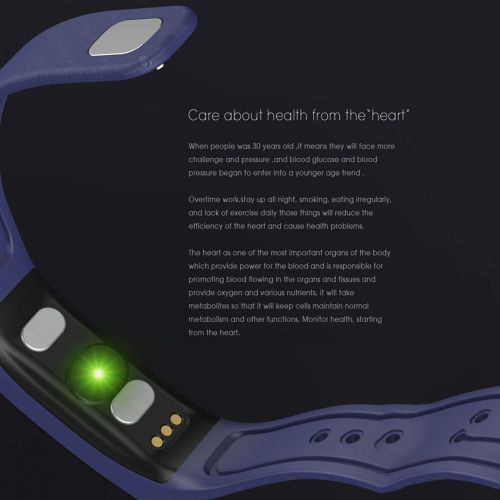  Pedometer pedometer ECG+PPG Smart Bracelet Heart Rate Blood Health Monitor Fitness Tracker Multifuncional Sport For Android IOS HOJZ