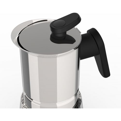  Pedrini 02CF038: 6 Cups Espresso Coffee Pot, Steel