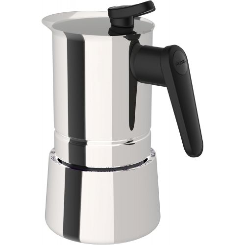  Pedrini 02CF038: 6 Cups Espresso Coffee Pot, Steel