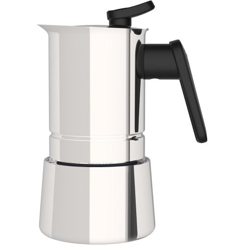  Pedrini 02CF038: 6 Cups Espresso Coffee Pot, Steel