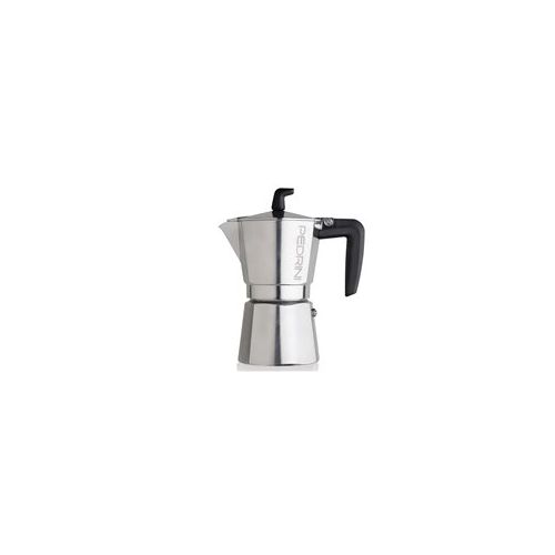  Pedrini: Sei Moka 6 Cups Espresso Coffee Pot, Polished Aluminium