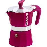 Pedrini: 3 Cups Espresso Coffee Pot, Red Colour