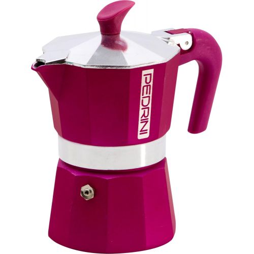  Pedrini: 1 Cup Espresso Coffee Pot, Red Colour