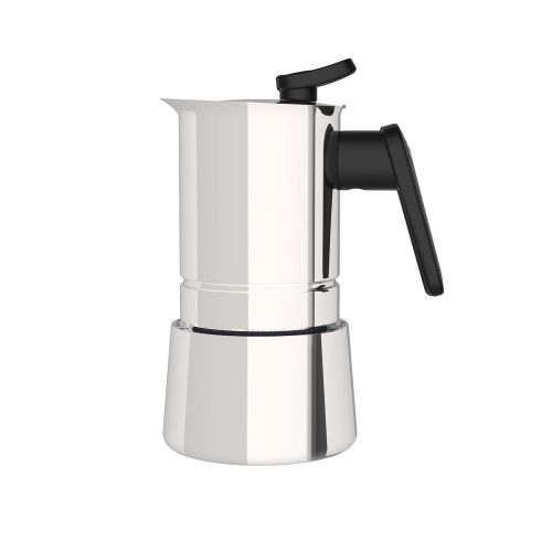  Pedrini 02CF038: 6 Cups Espresso Coffee Pot, Steel