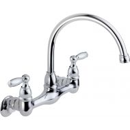 Peerless 2-Handle Wall Mount Kitchen Sink Faucet, Chrome P299305LF